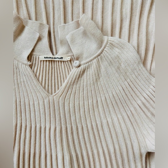 💌SOLD💌 Misha & Puff Accordion Concerto Pleated Dress Merino Wool Alpaca Silk - Picture 7 of 7